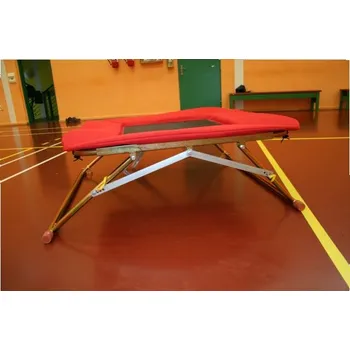 Trampolína Trampolína gymnastická, nastavitelná výška, rozm. 110x110 cm, pružné lano