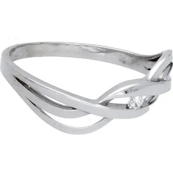 Prsten Goldstore Stříbrný prsten zirkon jemné zpracování Velikost: 56