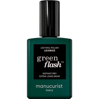 Lak na nehty Manucurist Green Flash LED gel na nehty - Licorice 15 ml