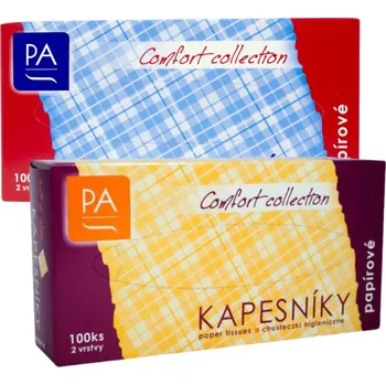 Kapesníčky papírové kosmetické 2-vrstvé 100ks