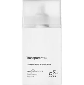 Přípravek na opalování TRANSPARENT LAB Ultra Fluid Cica Sunscreen hybridní krém SPF 50 100 ml