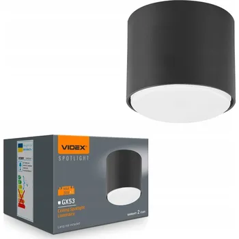 Stropní svítidlo přisazené Videx 30 W patice GX53 černé