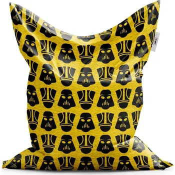 Sedací pytel Sablio Sedací vak Star Wars Stormtroopeři Pattern na žluté - 150x100 cm