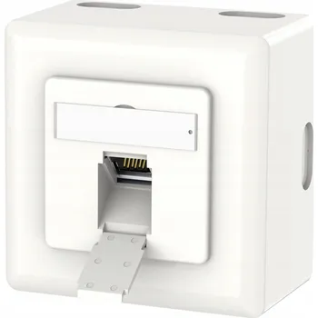 Elektrická zásuvka Internetová zásuvka nástěnná VCELINK béžová