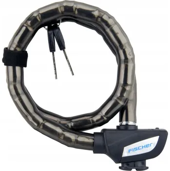 Zámek na kolo Fischer Zámek na kolo s lankem, délka 70 cm, průměr 18 mm, černý 70