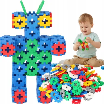 ostatní stavebnice Kreativní pastelové stavebnice, stavebnice vafle, edukativní, 120 dílků, 3+