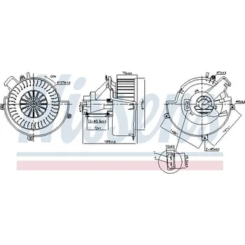 vnitřní ventilátor NISSENS 87624