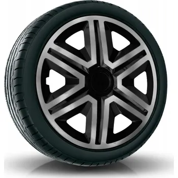 Disk Puklice ACTION 16" grafitově-černé pro Peugeot, Renault, Seat, 4 ks