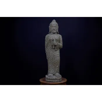 Zahradní dekorace Stojící Buddha 花園裡的佛