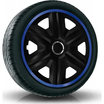 Poklice na kolo Puklice FAST LUX 14" modro-černé pro Chevrolet, Citroen, Dacia, 4 ks