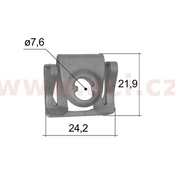 kovová příchytka (sada 5 ks), UP 15154