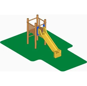 Dětské hřiště DHA05 - Věž se skluzavkou, varianta 2 (v pádu do 1.3 m)