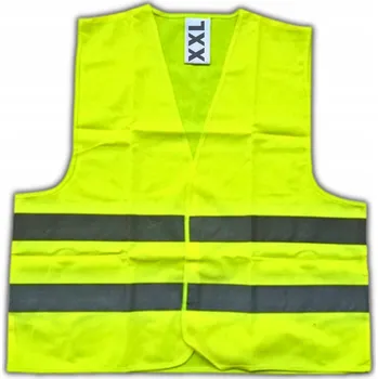 reflexní vesta VÝSTRAŽNÁ REFLEXNÍ VESTA do auta ŽLUTÁ VELIKOST XXL