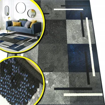 Koberec KOBEREC MODERNÍ KOBEREC ŠEDÝ BÍLÝ VENEZIA KOBERCE DO OBÝVÁKU 120x170