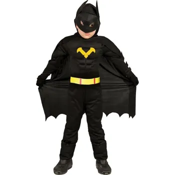 Karnevalový kostým KOSTÝM ČERNÉHO HRDINY HRDINA ČERNÝ 146