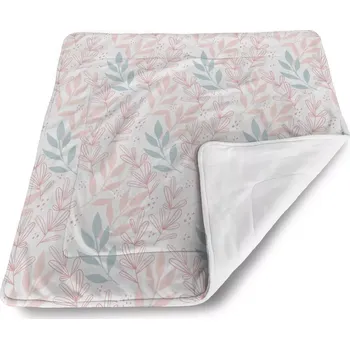 deka Sablio Deka pro miminko Růžové a modré lístky - 80x100 cm