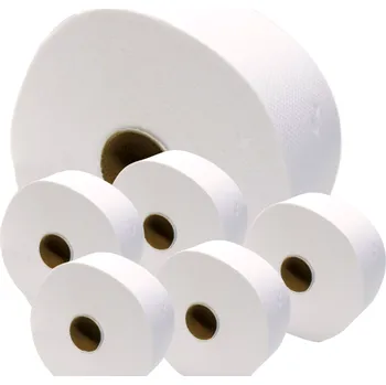 Toaletní papíry Toaletní papír JUMBO 180-190 dvouvrstvý celulóza PapLine