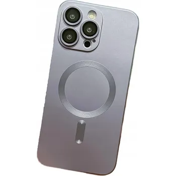 Pouzdro na mobilní telefon Pouzdro MAGSHINE MAGSAFE pro Apple iPhone 13 stříbrné