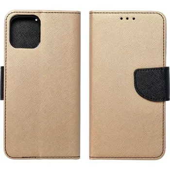 Pouzdro na mobilní telefon Pouzdro Telone FANCY Diary Xiaomi Redmi Note 9 Zlaté