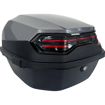 Zavazadlo na motocykl RACCEWAY RC45 zadní, zadní šedo-oranžový