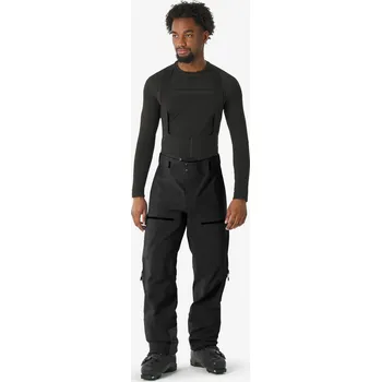 Snowboardové kalhoty SIMOND Pánské nepromokavé skialpinistické kalhoty Wilder XL ČERNÁ