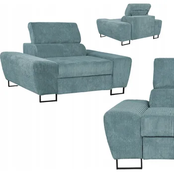 Křeslo Relaxační křeslo Savio do obýváku Family meble světle zelený manšestr, nastavitelný záhlavek