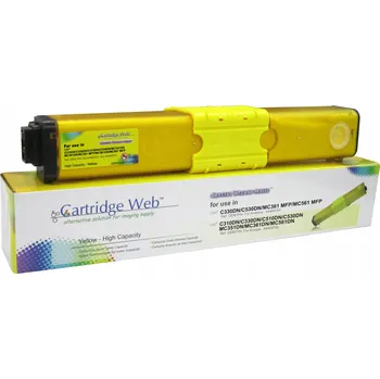 Žlutý toner Cartridge Web OKI C310 44469704, výdrž 3000 stran