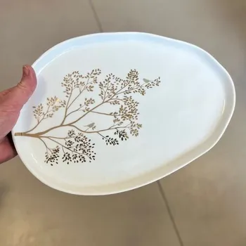 Porcelánový tác "Větvička s ptáčky"