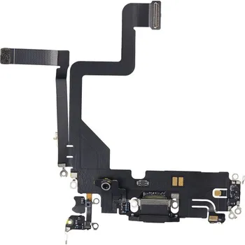 Nabíjecí a audio flex konektor pro iPhone 14 Pro - černý