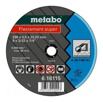 Brusný kotouč METABO Brusný kotouč Fleximant super 115 x 3,0 x 22,23 ocel, TF 42 61610400