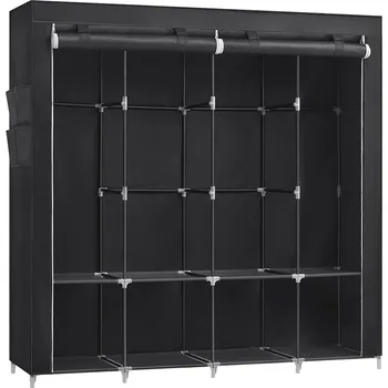 Šatní skříň SONGMICS Šatní skříň, 170x45x167cm, černá Šatní skříň