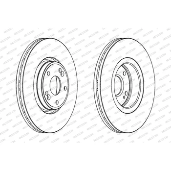 Brzdový kotouč Brzdový kotouč FERODO DDF1205C