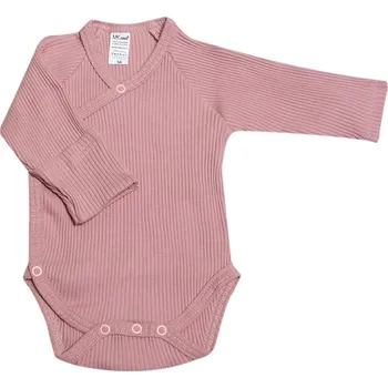 Kojenecký body MKcool Body kojenecké zavinovací "RIB" starorůžové