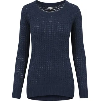 Dámský svetr Ladies Long Wideneck Sweater - navy XL