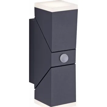 Venkovní osvětlení PAULNEUHAUS RYAN LED nástěnné svítidlo antracit IP54 3000K Up & Down s pohybovým čidlem - PAUL NEUHAUS PN 9772-13