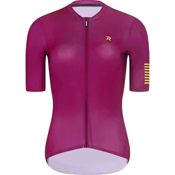 cyklistický dres RIVANELLE Cyklistický dres s krátkým rukávem - VICTORIOUS GOLD LADY - bordó L