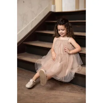 Dámské šaty Šaty Donsje 4100400 béžová 01A, vel. 128