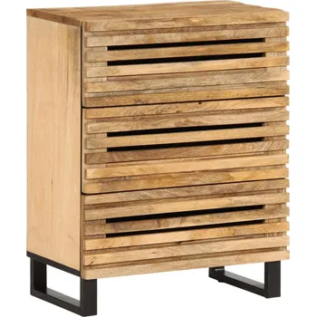 Příborník do zásuvky Příborník bílý 60 x 34 x 75 cm masivní mangovníkové dřevo