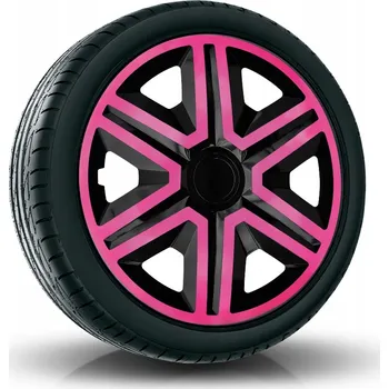 Disk Puklice ACTION 15" růžovo-černé pro Toyota, Volkswagen, Volvo, 4 ks