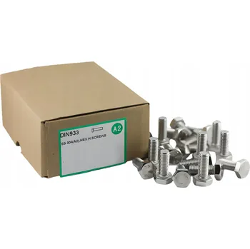 Šroub Nerezový šroub A2 DIN 933 M6 x 40 - 10 kusů