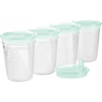 Dóza na potraviny Nádoba na uskladnění a mrazení jídla 200 ml BABYONO, sada 4 ks