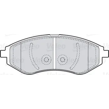 Brzdová destička Sada brzdových destiček, kotoučová brzda VALEO 301644
