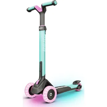 Koloběžka BERG Skládací dětská koloběžka s LED kolečky a LED deskou Nexo BERG ZELENÁ