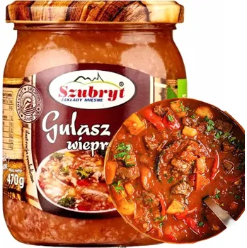 Hotové jídlo Hotové jídlo Vepřový guláš ve sklenici 480 g Szubryt 480 g