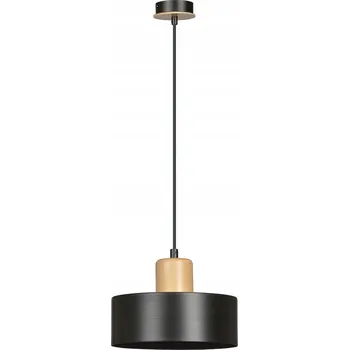 Emibig ZÁVĚSNÁ LAMPA TORIN černá 1xE27 15W kov/dřevo regulace