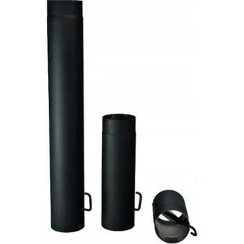 Kouřovod Roura kouřová silnostěnná s klapkou 120mm / 250mm / 1,5mm
