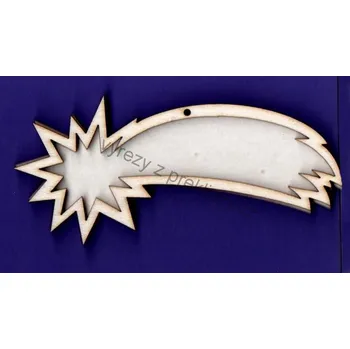 Dřevěná hračka Výřez z překližky, F51, KOMETA SET, 9,4x4cm, 1ks