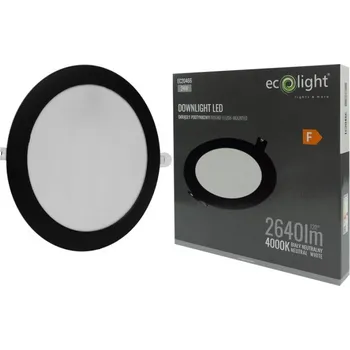 Podomítkové svítidlo Ecolight 24 W integrovaný LED zdroj 29,5 cm černé