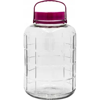 Sklenice ZAVAŘOVACÍ SKLENICE 3 L SKLENĚNÁ NÁDOBA SKLENICE VELKÁ S RUKOJETÍ NA ZAVAŘENINY POTRAVIN VÍNO