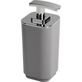 Dávkovač mýdla Sada koupelnových doplňků Aqualine, 4 díly, šedá
